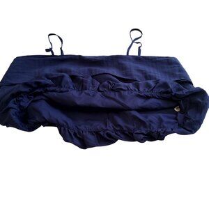 A New Day Womens Navy Blue Bubble Hem Cami Top XL Recycled Polyester Bubble hem